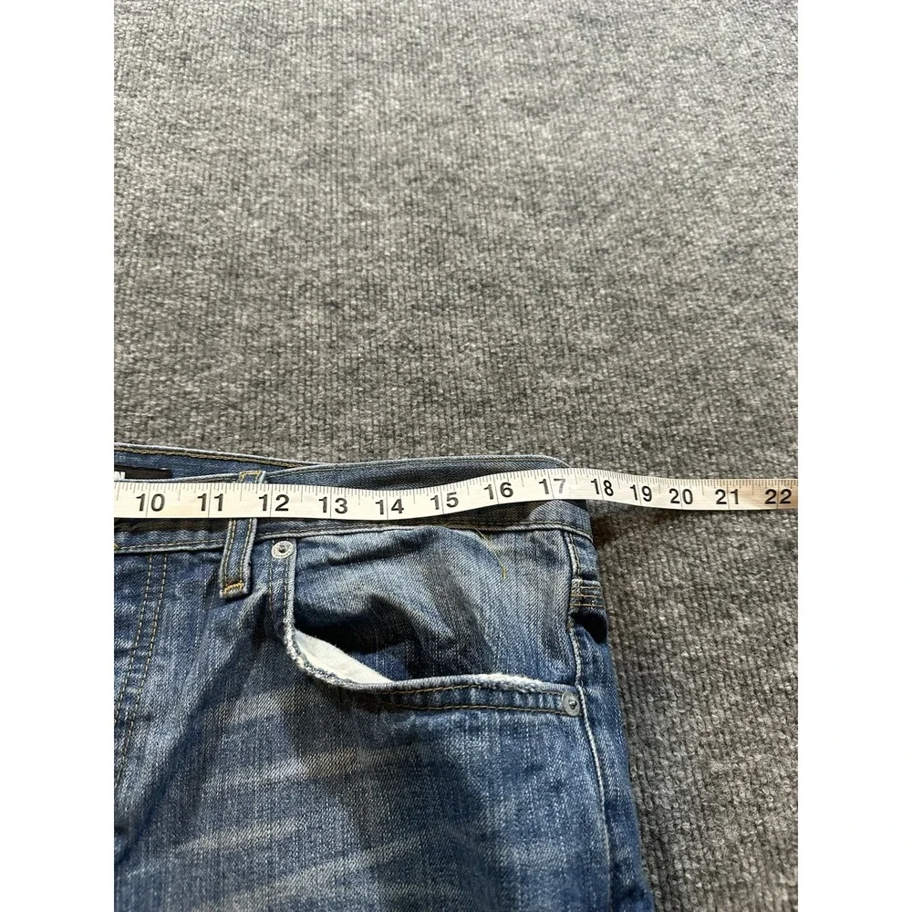 Baldwin Jeans Men's 34x30 Light Wash Zip Fly Classic Straight Leg